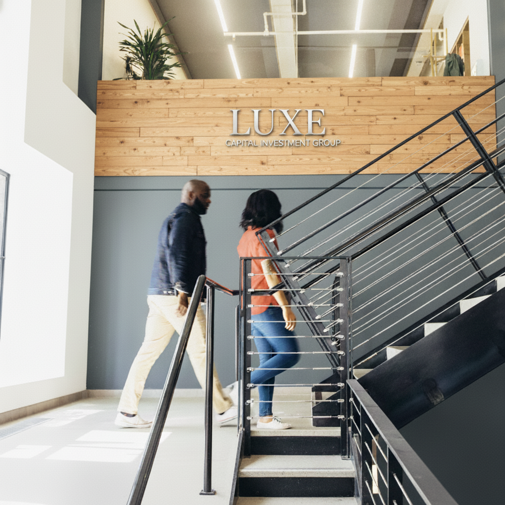 Serene lake with mountains